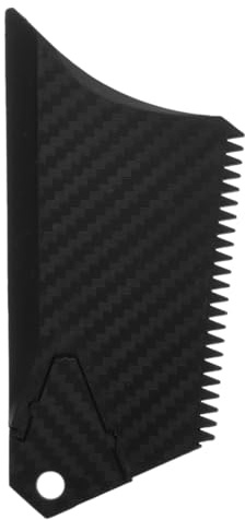 BESTonZON Surfboard Wax Comb, 10.6 x 5 cm Carbon Scraper with Fin Key Wrench, Maintenance Tool for Skimboard Longboard Paddle Surf Board, Waxing Remover Kit for Surfing Accessories