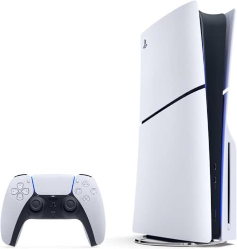 Sony, Console PlayStation 5 Édition Standard 1 To avec lecteur Blu-ray 4K, SSD Ultra-Rapide, Audio 3D, Ray Tracing, 1 Manette DualSense avec Retour Haptique et Gâchettes Adaptatives, Couleur : Blanche