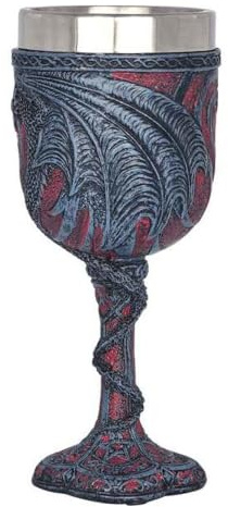 Cáliz Medieval De Dragón – Copas De Vino Góticas, Copa De Dragón De Fantasía, Vaso De Bebida De Acero Inoxidable Con Interior Revestido Y Detalles Artesanales | Artículos Únicos Para Halloween, Bodas,