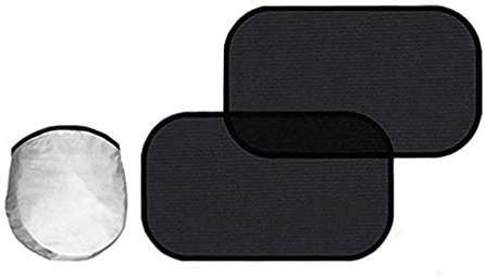 LATRAT 2 parasoles para coche de bebé, autoadhesivos, fácil de instalar y desmontar, protección solar para bebé, 51 x 31 cm
