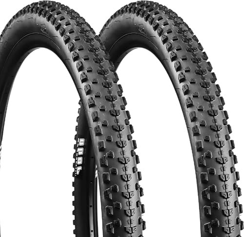 WEEROCK Paquete de 2 neumáticos de bicicleta MTB, neumáticos de bicicleta de montaña de 29 pulgadas de 29 x 2.1 pulgadas, neumático de repuesto plegable para bicicletas, MTB