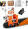 Chainsaw Sharpener, Portable Chainsaw Chain Sharpener, Hand-Cranked Chain Saw Sharpener Tool with Grinding and Carry Bag for 6-22 Chain Saws, DIY Lumberjack, Garden Worker