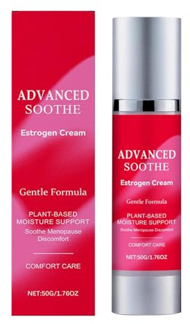 Sollee Östrogen Creme Für Frauen | Feuchtigkeitsspendende Intimcreme Mit Estrogen | Feuchtigkeitsspendende Menopause Pflege Für Haut Zu Hause, Unterwegs & Spa