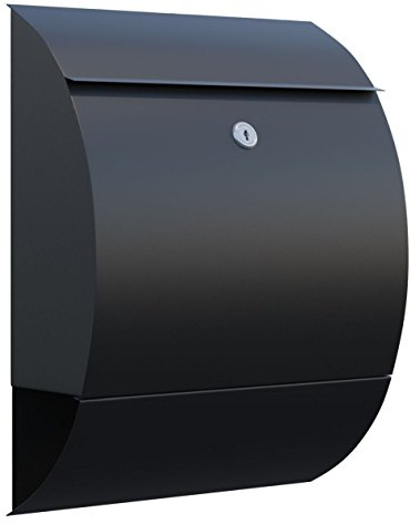Briefkasten, Design Wandbriefkasten Sunshine Schwarz - Bravios