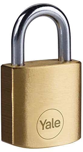 Yale Y110B/25/113/1B Lucchetto di sicurezza in ottone, 25 mm Arco Corto