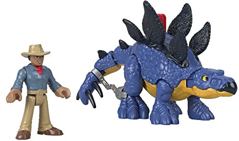 Fisher-Price Imaginext Jurassic World Stegosaurus, Dinosaurio de Juguete, Regalo para niños +4 años (Mattel GVV64)