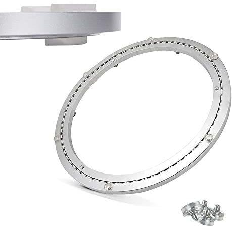 KDLKCT6 Kugellager Drehbar Runder Drehscheibe Drehkranz Lazy Susan Drehplatte Aus Aluminium,360 Grad Drehplatte Für Schreibtisch,für TV Tischplatte,Küchengeräte,Esstisch,Ø 20~80cm