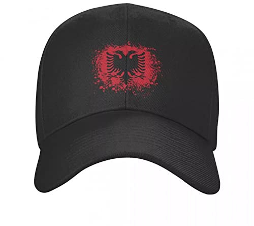 Basecap Retro Albanien Flagge Baseballkappe Frauen Männer Einstellbare Erwachsene Albanischer Adler Vater Hut Frühling Snapback Sommerhüte Geschenk