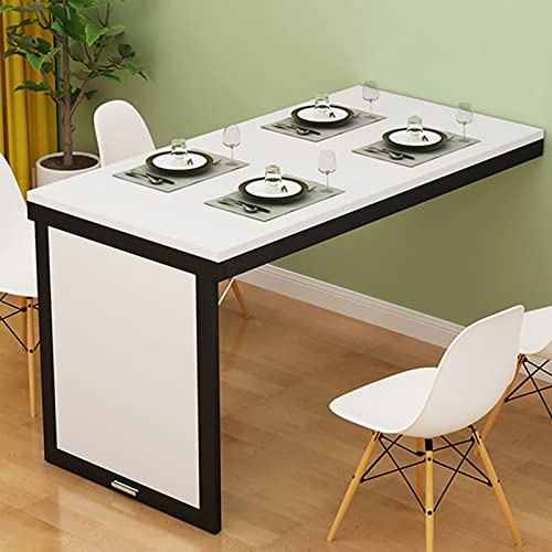 wandklapptisch klapptisch Wand wandtisch klappbar, Wandmontierter Drop-Leaf-Tisch, klappbarer L-Typ-Tisch, schwebender Klappschreibtisch, Wandtisch aus Holz, herunterklappbarer schwebender S