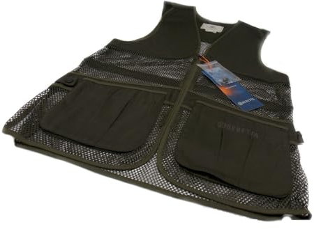 Beretta Gilet de tir en maille filet - Gilet léger - Vert et marron, marron écossais, S