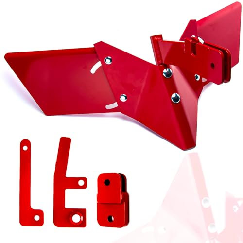 Hiller-Furrower 15683 Kit de fraisage pour motoculteurs arrières, compatible avec les fraises arrière sismiques, ailes amovibles et réglables et plusieurs méthodes de connexion pour tous les types de