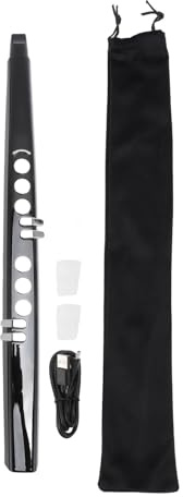 Sassofono Elettronico MIDI, Set di Strumenti a Fiato Digitali, Supporto 13 Toni, Volume Regolabile, 3 sensibilità di Soffiaggio, Mini Strumento a Fiato Elettronico Digitale per