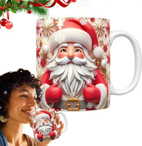 Weihnachtsmanntasse - Niedliche Weihnachtsmann-Tasse 350ml Weihnachtstassen Keramik Weihnachtstasse Weihnachtstasse Kaffeetasse Keramik Festliches Design Xm-as Weihnachtsgeschirr für Getränke