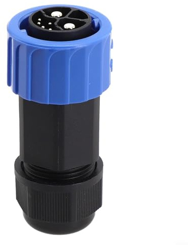 LVYXON Connecteur M25 autobloquant à 8 broches – Connecteur de stockage d'énergie pour véhicule électrique 50 A – et – pour environnements extérieurs et robustes (tête mâle)
