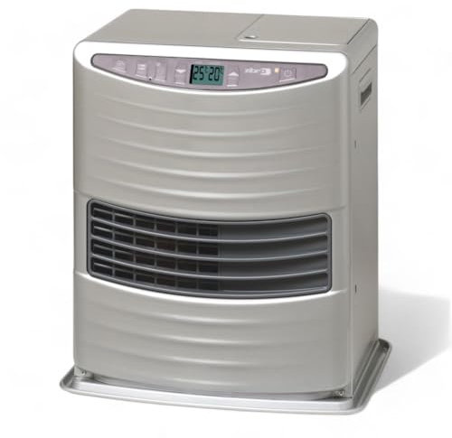 Briconess.com Poêle électronique à combustible liquide 3 kW en acier 38 x 30 x H43 cm