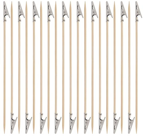 ASUNFO 100 abrazaderas de cocodrilo de alambre de metal modelo de 6.68 pulgadas