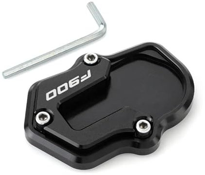 VQLDPX Motorrad-Ständerfuß-Seitenständer-Verlängerungspolster Für F900 R XR F900R F900XR 2020 2021 2022 2023 Motorradständer Platte Verbreiterung(Schwarz)