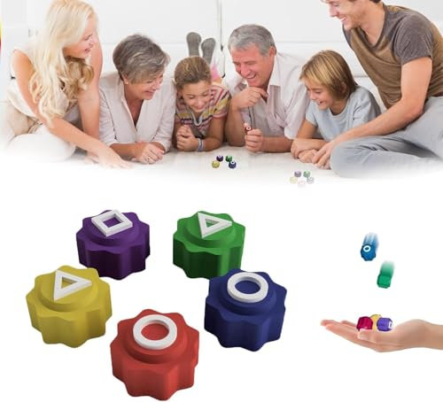 SilkTem koreanische traditionelle gunggi Spiel Squid Jack kieselstein Set Spiel Hand-Augen-koordination Training Spielzeug spielset. (Mehrfarbige Steine ​​(C))