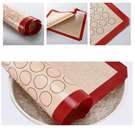 ABOOFAN Tapete Para Hornear Fibra De Vidrio Silicona Antiadherente Para Repostería Pan Reutilizable