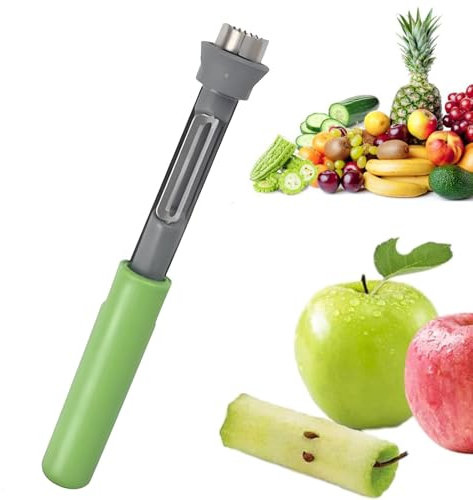 Apple Peeler, Apple Corer 2-in-1 Corer Remover with Handle Easy to Use Durable Remover for Pears Bell Peppers