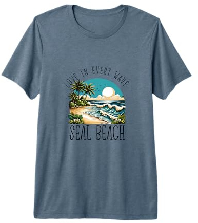 Love in every wave - Seal Beach Premium Tri-blend T-Shirt