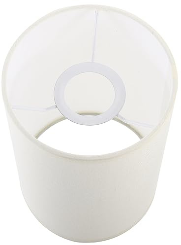 Pantallas Lamparas Redondas Beige para Lámpara de Mesa, E27 | Forrada de Tela y Hierro, Cubierta Decorativa, Uso en Salón y Cocina
