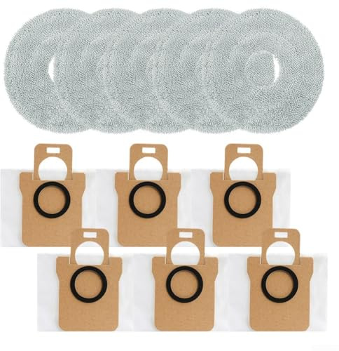 Kit de rechange pour balai à franges et sac à poussière JONR pour T5 PRO conçu pour supporter une étanchéité solide et éviter les obstructions pendant le nettoyage
