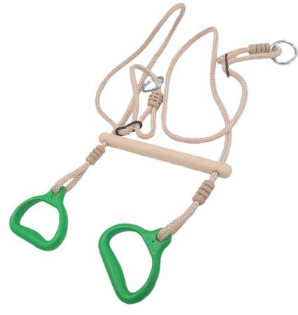 Barra Oscilante - Barra de Trapecio para Trepar | Juego de Anillos Ergonómico y Sensorial para Niños y Adultos en Interiores y Exteriores