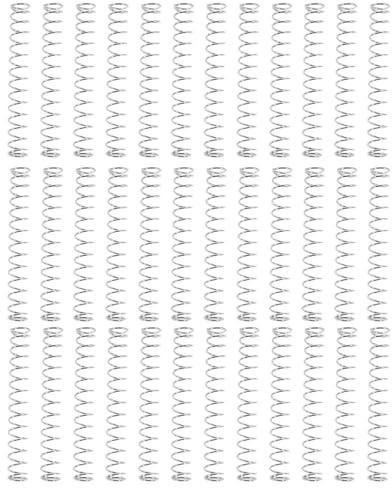 Operitacx 100 Ressorts de Compression en Acier Inoxydable pour Stylos à Bille, Petit Ressort de Stylo Gel, Fil 0,4 Mm, Diamètre Extérieur 4 Mm, Longueur 30 Mm, Réparation et Remplacement