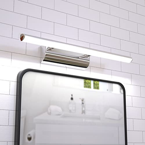 LED Bathroom Mirror Light, 9W 570mm Picture Wall Lamp, Cool White 6000K IP44 Waterproof Make Up Sconce Lights with ON/Off Switch