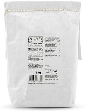 KoRo - Bio Lupinenkaffee 1 kg - Made in Germany - gemahlener Kaffee-Ersatz aus Süßlupinen - Koffeinfrei - Bio-Qualität - Vollmundig nussiger Geschmack
