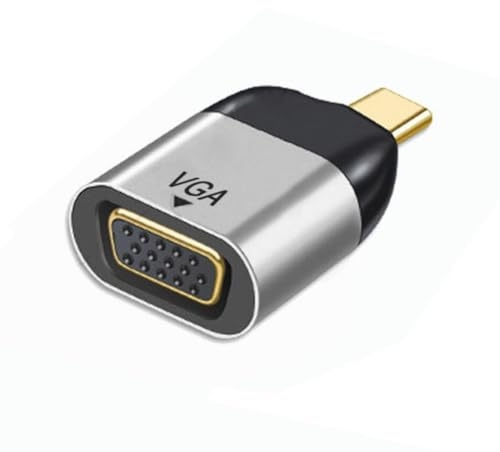 chenyang Adaptador USB C a VGA, Cable VGA a USB Tipo C, Adaptador de Monitor para Tableta teléfono portátil 1080p 60hz