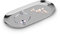 Bandejas Metal Decorativas, Vaciabolsillos Recibidor Acero Inoxidable Bandeja Cosméticos Organizador de Joyas para Dejar Llaves Decoracion Hogar, 9.4 X 23cm (L-Plata)
