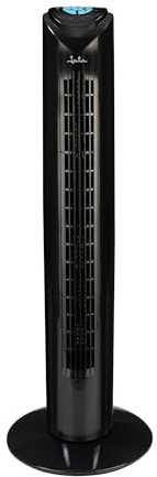 JATA JVVT3042 - Ventilador de Torre Silencioso con Mando a Distancia, 80 cm, 45 W, Oscilante, Temporizador 7,5 Horas, 3 Velocidades y 3 Modos de Aire, Ventilador para Dormitorio, Salón y Oficina