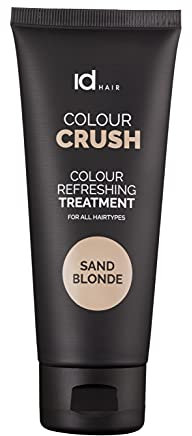 IdHAIR Colour Crush Sand Blonde - Haartönung Blond Haarkur - Tönung Blond Creme - Blonde Haarfarbe und Toner for all Hairtypes - Professional Haarfarbe Blond - Aschblond 100 ml (1er Pack)