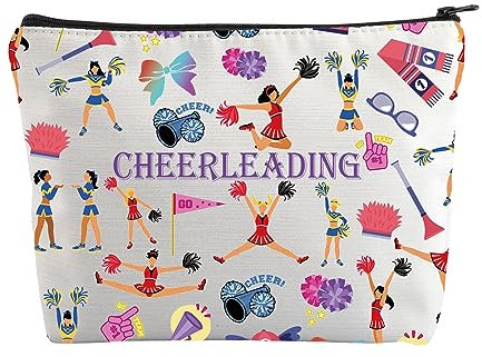 Cheerleading-Geschenke, Make-up-Tasche, Cheerleader-Geschenk für Cheerleader, Kosmetiktasche, Cheerleader-Geschenk für Mädchen, Cheerleader-Geschenke, Cheerleading-Tasche, M, Neu
