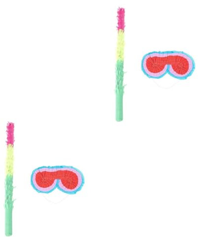 VICASKY 2sätze Piñata-schläger Und Bunten Papierbrille Für Geburtstagsfeiern Teiliges Dekoration Für Kinderfeste Und Feiern Spaßspielzeug Für Piñata-spiele
