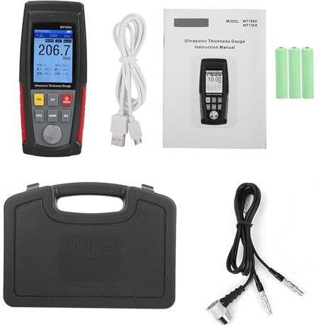 Ultrasonic Thickness Gauge, Gauge Meter Wt100A High Digital Ultrasonic Thickness Gauge Meter Tester Usb Charging Ultrasonic Thickness Gauge Digital