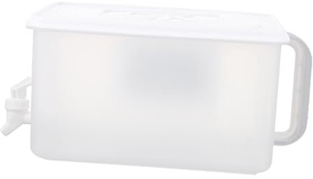 DECHOUS Botella de Agua Color Blanco para Exteriores con Grifo de 5l Ligera Buen Sellado Adecuado para Actividades de Ocio y Picnic