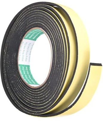 MACHSWON 1 Pcs Sealing Foam Tape 20mm Wide 3mm Thick 4m/13ft Long, Self-Adhesive EVA Weatherproof Tape for Window, Door Insulation & Automotive Soundproofing