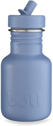 onegreenbottle – BOTL Tough Canteen Water Bottle with Sports Cap, Stainless Steel, Non-Insulated, Single-Skinned Eco Canteen, 350ml (Swipe Right)