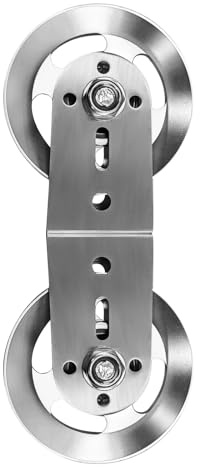 plzzree Swivel Dual Pulleys 360° Rotation Roller Double Pulley Wheel for DIY Home Gym Cable Machines Silent Bearing Swivel Groove Wheel Pull Down Attachment Weight Lifting