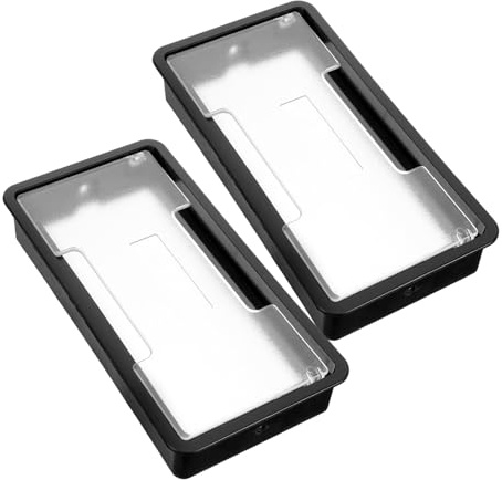 LOORGVEL 2pezzi Passacavi Scrivania Per Copertura Rettangolare Per Scrivania Organizer Per Facile Installare