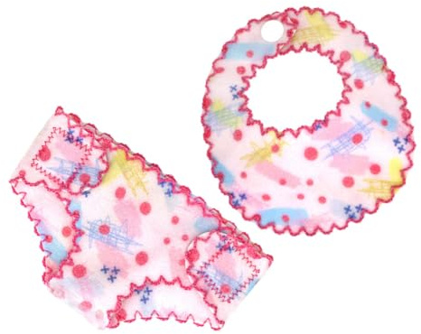 GLSTOY Doll Briefs and Bib for Dolls Soft Reusable Underwear and Bib Pretend Play Accessories Comfortable