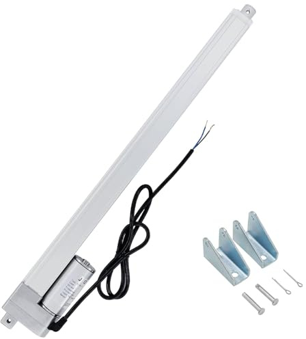 Linjär ställdon DC 12 V 300 N 450 mm linjär actuator linjärteknik ställdon för medicinsk, bilar, elektriska dörröppnare, lyftsoffa (45 mm/s)