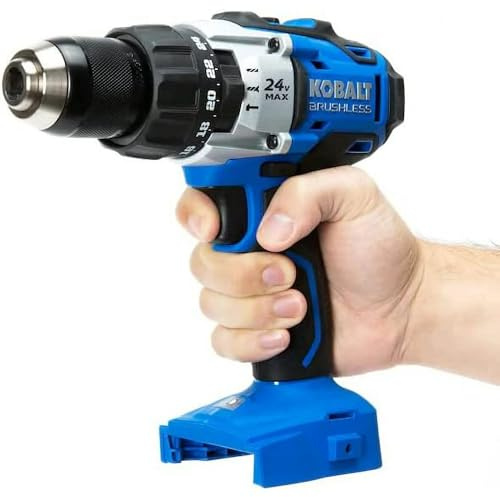 Kobalt 1/2-in 24-Volt Max-Volt Lithium Ion (Li-ion) Variable Speed Brushless Cordless Hammer Drill Bare Tool Only (Tool Only, Model #kdd524b-03)