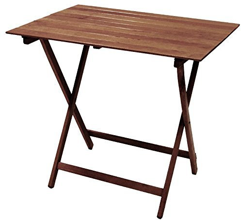 MARIOSUPERTSORE Tavolo TAVOLINO Pieghevole BIRRERIA Legno Noce RICHIUDIBILE 60x80 CM Campeggio Giardino CASA