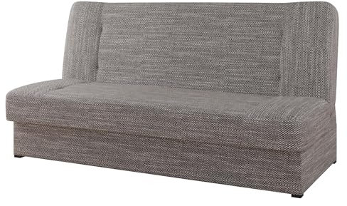 Schlafsofa mit Bettkasten Hortens, Sofa mit Schlaffunktion, Polstersofa, Bettsofa, Couch, Bettfunktion, Couchgarnitur, Dauerschläfer-Sofa (Lawa 05)