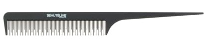 Beautélive Peigne à Queue Carbone à Crêper Noir Peigne à Queue Carbone à Crêper Noir