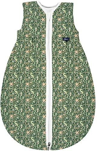 Alvi Baby Mäxchen Thermo Schlafsack, Baby-Schlafsack ohne Ärmel, Winterschlafsack, Außensack wattiert (GOTS Underwater World, 100)